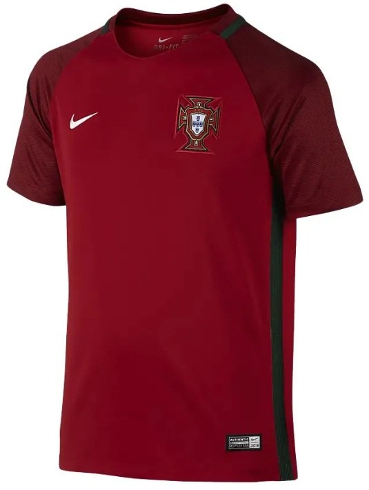 Camisa I Seleção de Portugal 2016 Home retro 